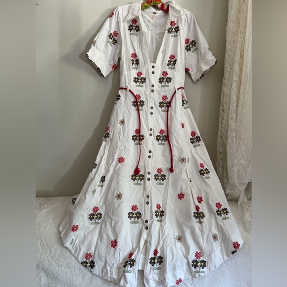 Free People Piru Embroidered Midi Dress - Picture 5 of 7